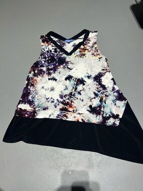 Simply Vera Vera Wang Multi-Colored Sleeveless Shirt (Women’s XL)